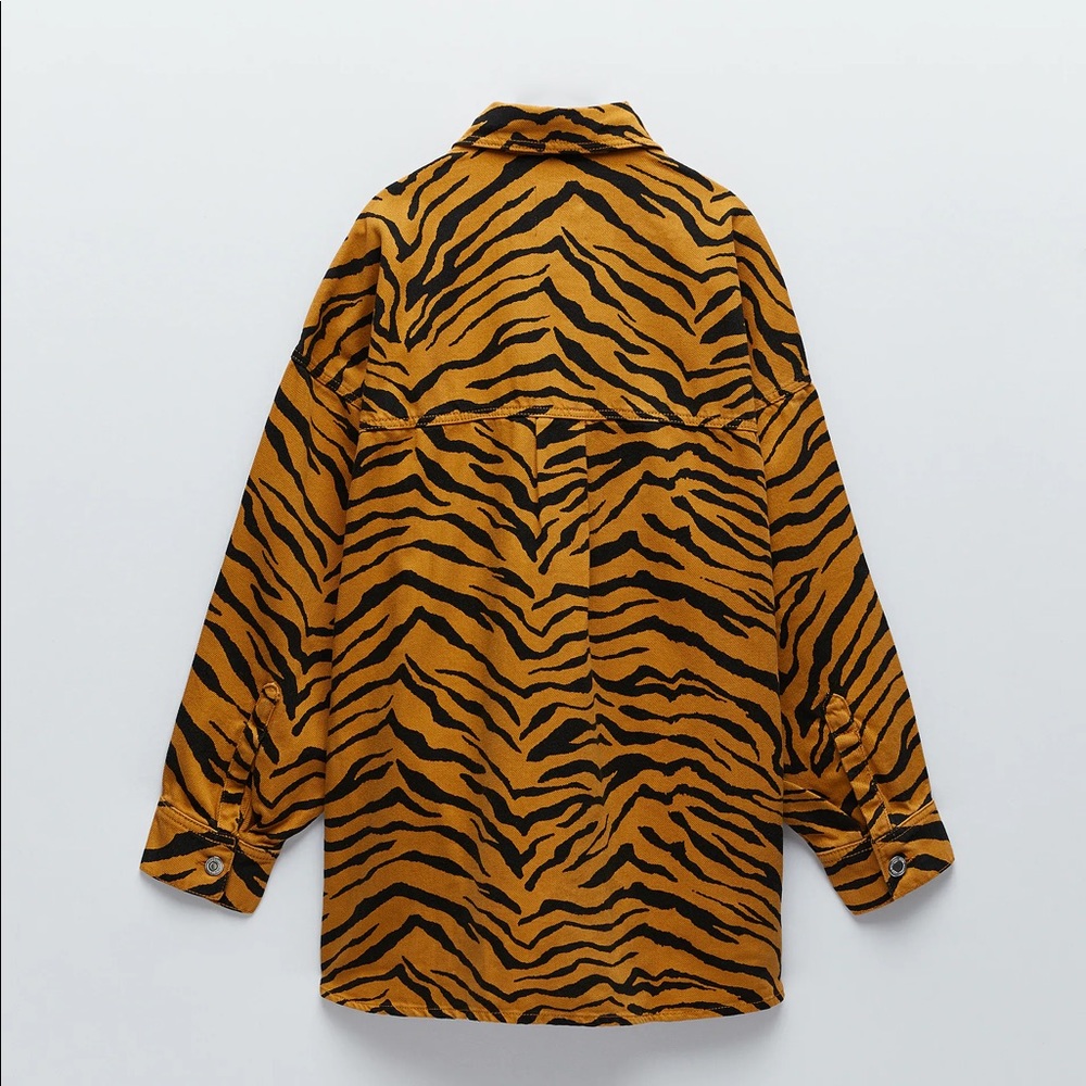 Zara tiger print shirt / jacket ( shacket) NWT